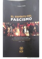 book El espíritu del fascismo: Una investigación sobre el fundamento ideológico del movimiento fascista italiano (1915 - 1945) (Janus) (Spanish Edition)