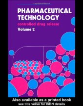 book Pharmaceutical Technology. Controlled Drug Release,