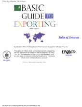 book Basic Guide to Exporting, 1998