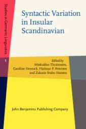 book Syntactic Variation in Insular Scandinavian