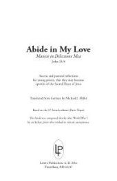 book Abide in My Love: Manete in dilectione Mea