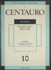 book Il Centauro. Rivista di filosofia e teoria politica. Miscellanea