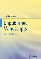 book Unpublished Manuscripts: from 1951 to 2007