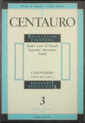 book Il Centauro. Rivista di filosofia e teoria politica. Rivoluzione Tirannide