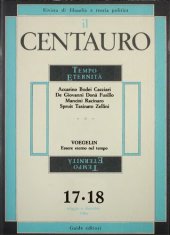 book Il Centauro. Rivista di filosofia e teoria politica. Tempo Eternità