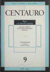 book Il Centauro. Rivista di filosofia e teoria politica. Marx e la filosofia italiana