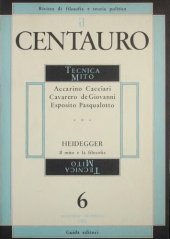 book Il Centauro. Rivista di filosofia e teoria politica. Tecnica Mito