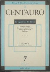 book Il Centauro. Rivista di filosofia e teoria politica. La cognizione del dolore