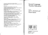 book Second Language Teacher Education