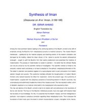 book Synthesis of Iman: Discourses on Al-e-'Imran, 3:190-195