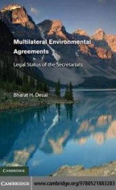 book Multilateral Environmental Agreements : Legal Status of the Secretariats