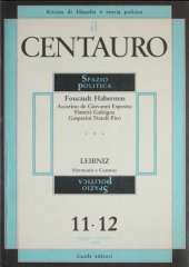 book Il Centauro. Rivista di filosofia e teoria politica. Spazio Politica