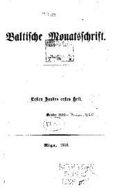 book Baltische Monatsschrift