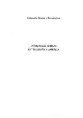 book Diferencias léxicas entre España y América