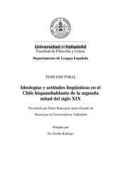 book Ideologías y actitudes lingüísticas en el Chile hispanohablante de la segunda mitad del siglo XIX