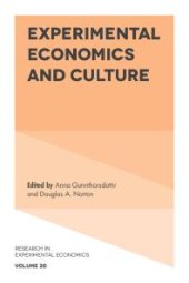 book Experimental Economics and Culture