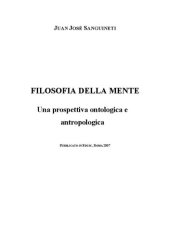 book Filosofia della mente. Una prospettiva ontologica e antropologica