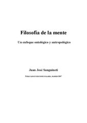 book Filosofía de la mente