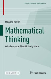 book Mathematical Thinking: Why Everyone Should Study Math