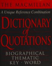 book The Macmillan Dictionary of Quotations