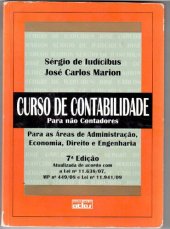 book Curso de Contabilidade para não Contadores: Para as Áreas de Administração, Economia, Direito e Engenharia