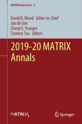 book 2019-20 MATRIX Annals (MATRIX Book Series, 4)