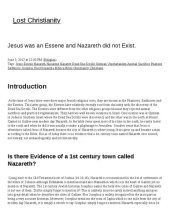 book Jesus was an essene and nazareth did not exsist