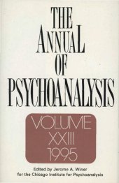 book The Annual of Psychoanalysis, V. 23