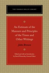 book An Estimate of the Manners and Principles of the Times and Other Writings