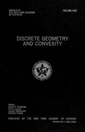 book Discrete Geometry and Convexity (Annals of the New York Academy of Sciences)