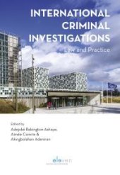 book International Criminal Investigations : Law and Practice