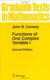 book Functions of One Complex Variable