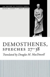 book Demosthenes, Speeches 27-38 