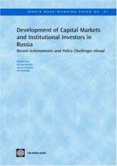 book Development of Capital Markets and Institutional Investors in Russia: Recent Achievements and Policy Challenges Ahead 