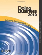 book Doing Business 2010: Reforming through Difficult Times