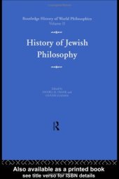 book History of Jewish Philosophy 