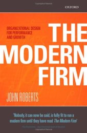 book The Modern Firm: Organizational Design for Performance and Growth