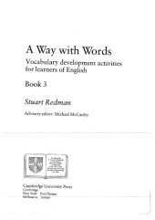 book A Way with Words: Book 3 Student's book: Vocabulary Development Activities for Learners of English 