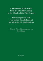 book Constitutional Documents of Belgium, Luxembourg and the Netherlands 1789-1848 