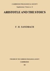 book Aristotle and the Stoics