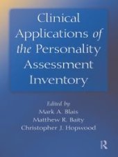 book Clinical Applications of the Personality Assessment Inventory