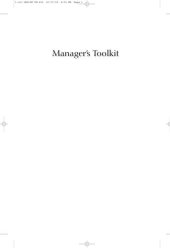 book Manager’s Toolkit - The 13 Skills Managers Need to Succeed