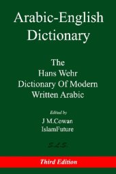 book Arabc-English Dictionary: The Hans Wehr Dictionary of Modern Written Arabic