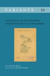 book The Journal of the European Society for Textual Scholarship