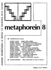 book Metaphorein n. 8 L’interrogativo Lukács