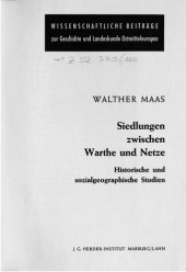 book Siedlungen zwischen Warthe und Netze. Historische und sozialgeographische Studien