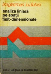 book Analiză liniară pe spații finit-dimensionale