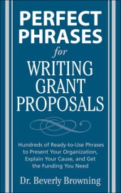 book Perfect Phrases for Writing Grant Proposals