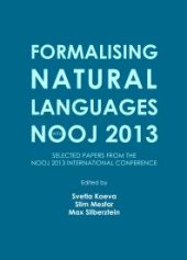 book Formalising Natural Languages with NooJ 2013: Selected papers from the NooJ 2013 International Conference