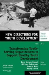 book Transforming Youth Serving Organizations to Support Healthy Youth Development: New Directions for Youth Development, Number 139